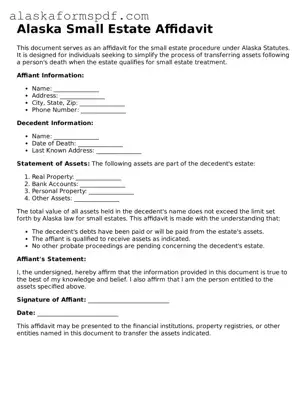 Attorney-Approved Alaska Small Estate Affidavit Template