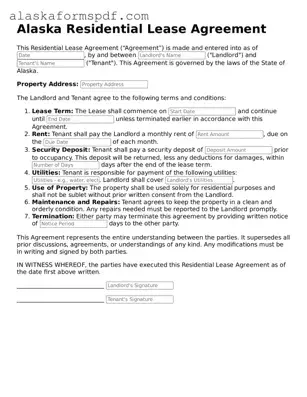 Attorney-Approved Alaska Residential Lease Agreement Template
