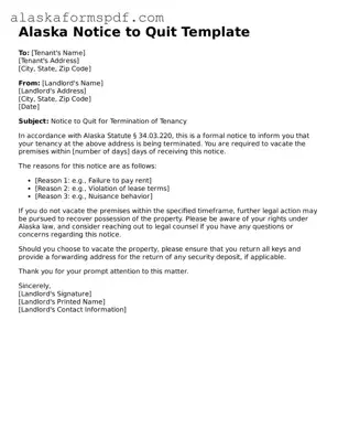 Attorney-Approved Alaska Notice to Quit Template